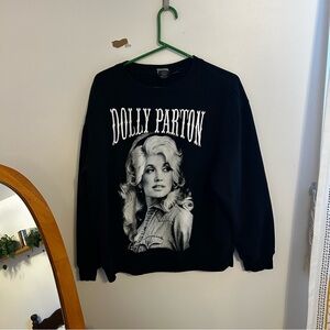 Black Dolly Parton Sweatshirt size L